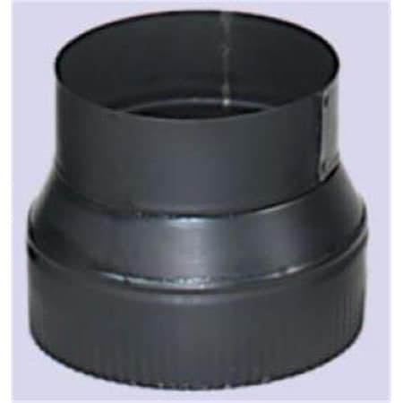 Integra Miltex Imperial Manufacturing Group BMOO61 24-ga Snap-Lock Black Stovepipe 7 Inch  To 6 Inch  Reducer  Crimp On Large End 73455